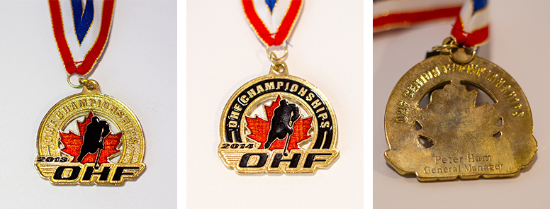 Ontario Hockey Federation Championship Medals, 2013 and 2014